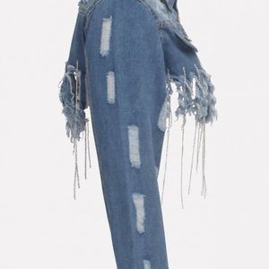 Distressed Denim Jacket